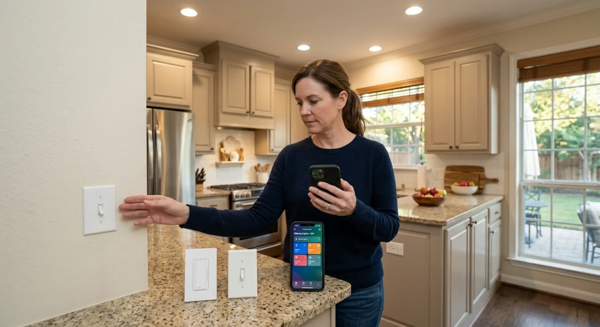 Southlake homeowner comparing smart switch vs traditional light switch installation costs